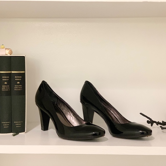 Coach Black Patent Leather Heels - Picture 2 of 8